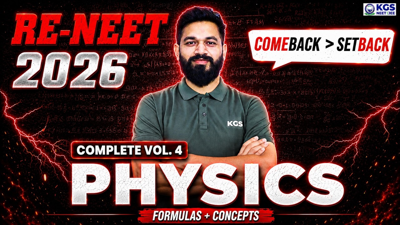 RE-NEET 2026 | Complete Physics Vol. 4 | Your COMEBACK Starts NOW💪🏻 | Live 🔴 | By Amresh Sir