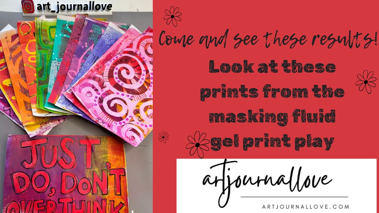 Look at these prints from the masking fluid gel print play