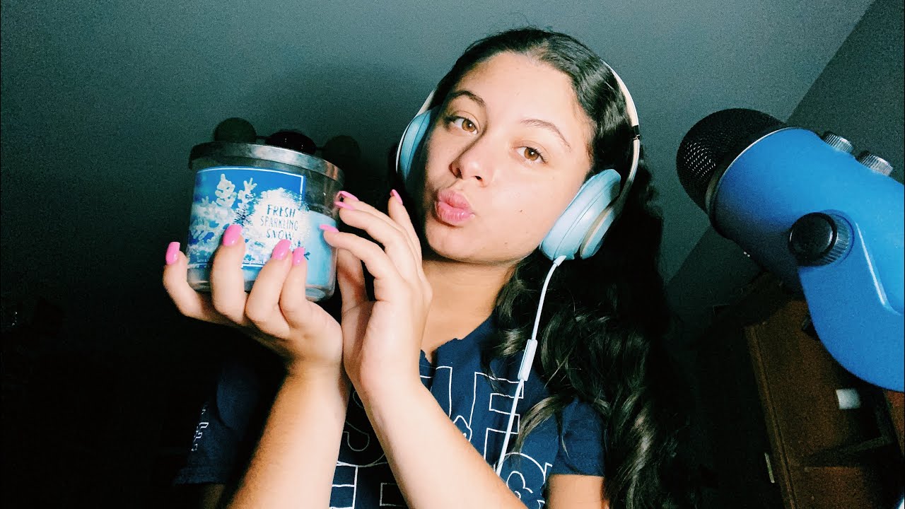 ASMR~ Relaxing candle tapping! Update on school, Russian and rambling