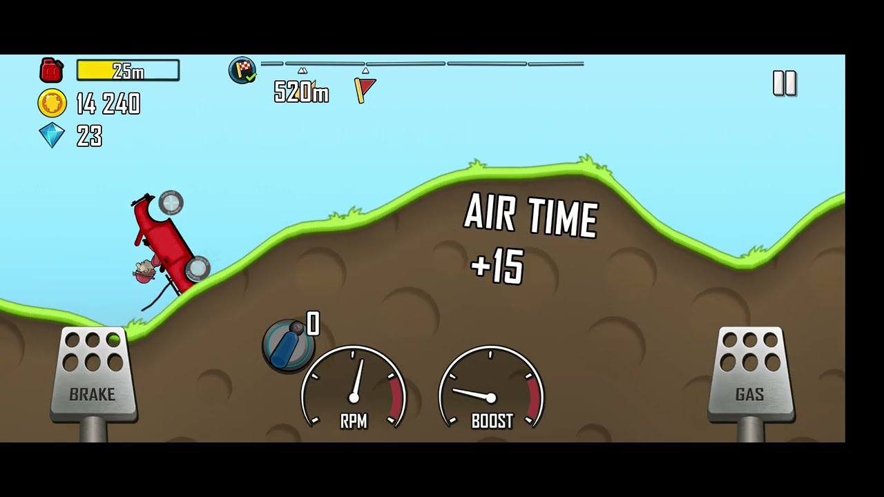 New hill climb racing mode 🗻🚘 #offroading mode 