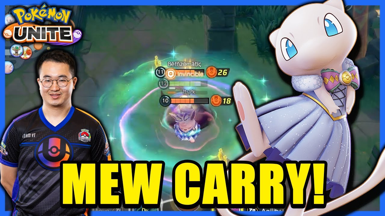 MEW &mdash; один из лучших универсальных атакующих персонажей в игре! | Pok&eacute;mon Unite