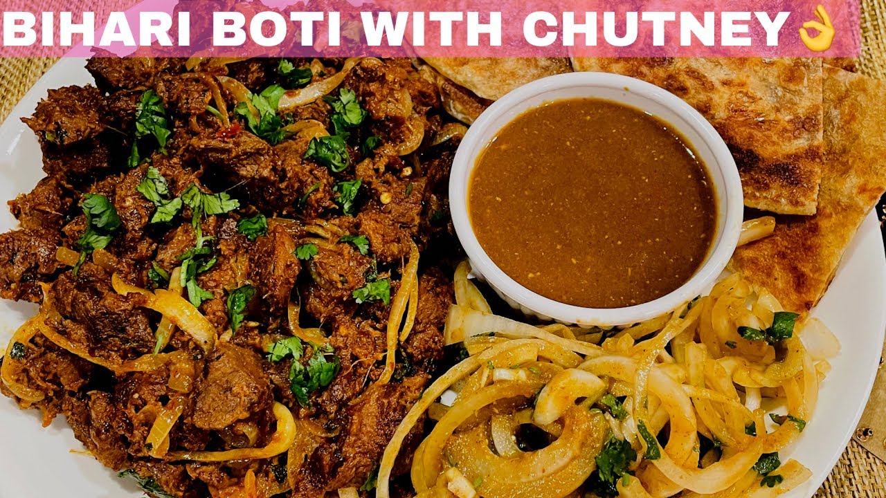 Beef Bihari Boti Recipe with Chutney | Bihari Beef Boti | Simple Passion Cooking