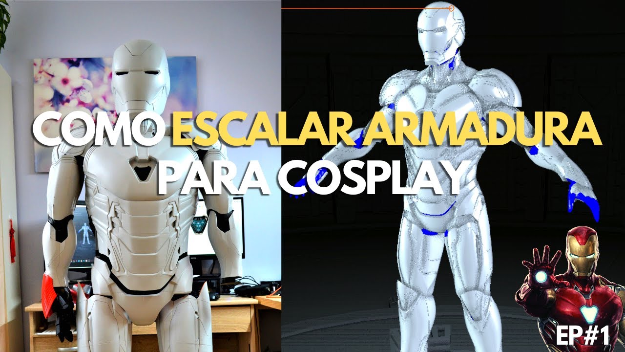 Descargando la armadura y escalando los modelos STL | Armadura de Iron man Endgame EP#1