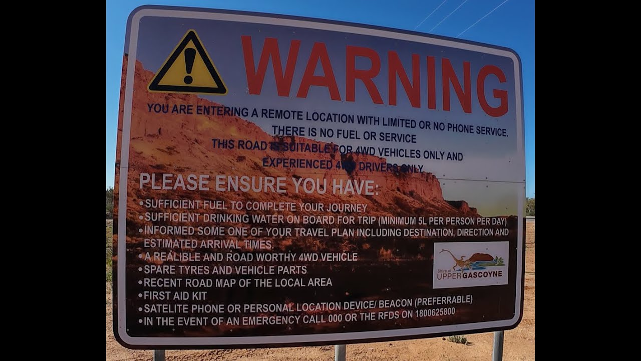 Gascoyne Junction Safety Warning