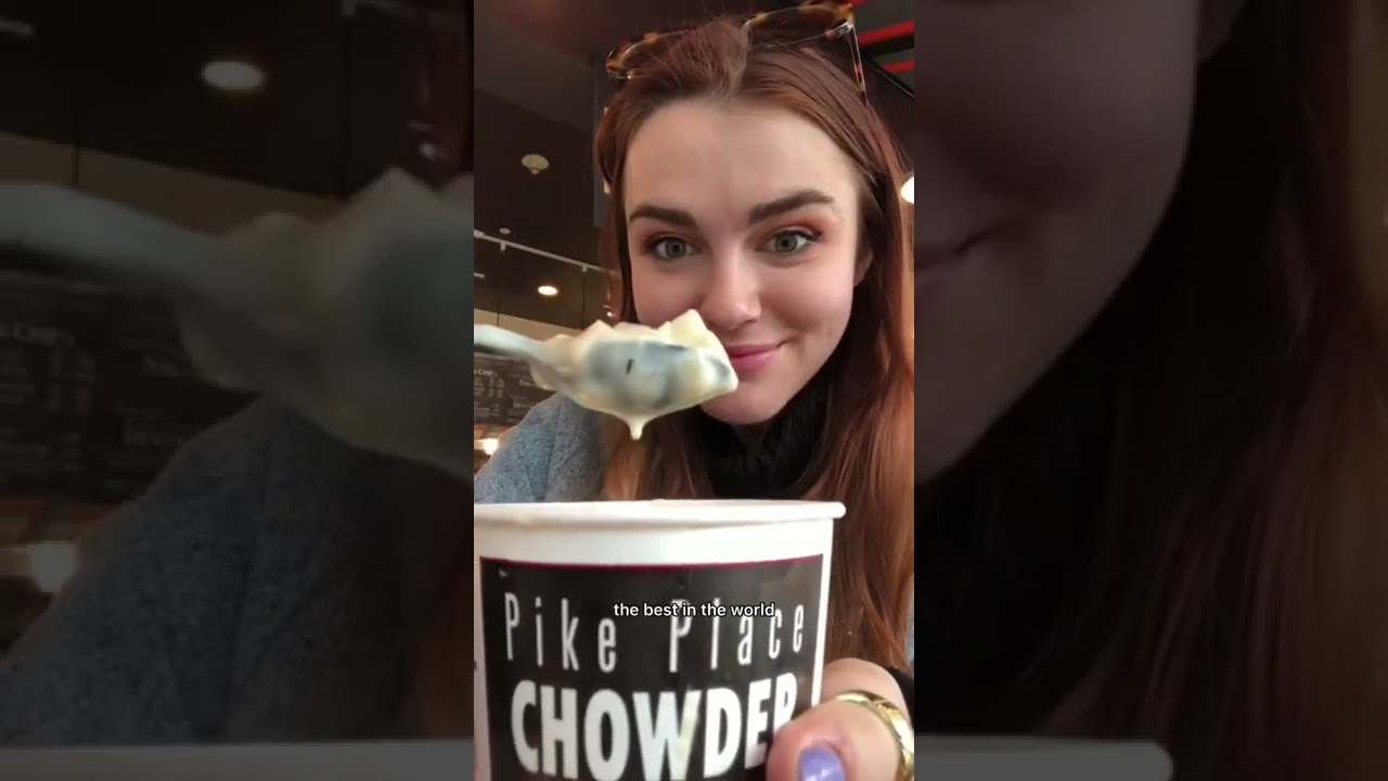 Jumbo shrimp tempura, world famous salmon, & poke nachos! #shorts #seafood #seattle #foodie #eating