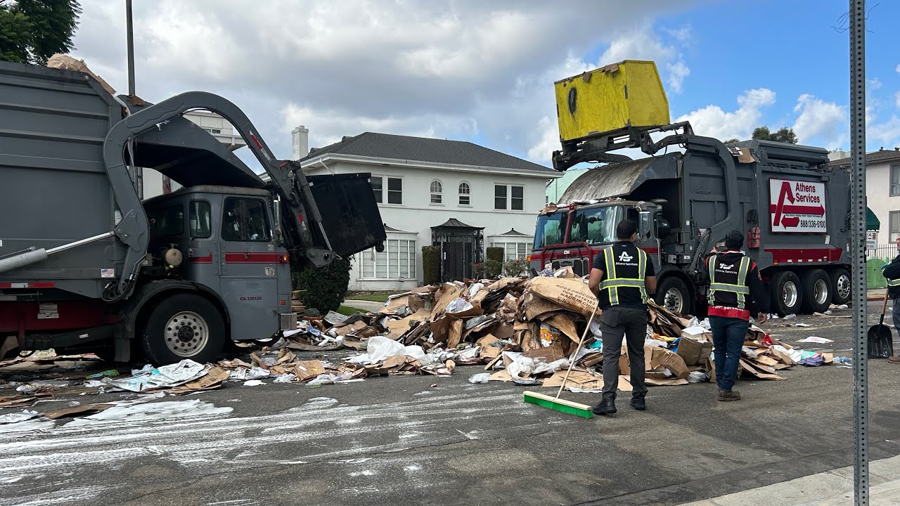 Load Fire Recycling Pile Cleanup - Athens Services