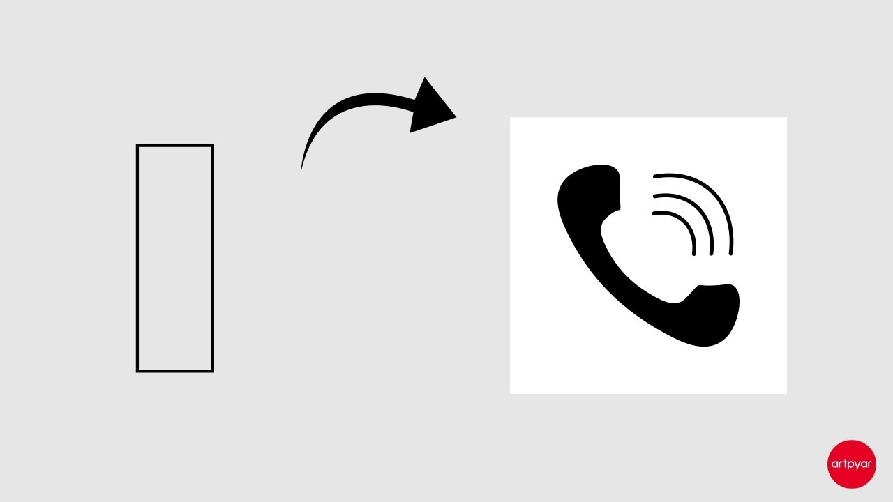 phone icon design l how to create phone icon l coreldraw l telephone / mobile icon design l tutorial