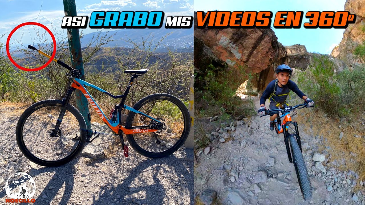 Asi Grabo Mis Videos En 360 GRADOS Baston Casero Para Camara de Accion GoPro Max Noecillo MTB