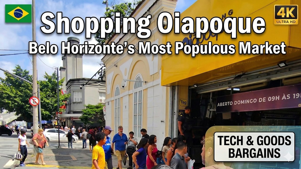 Exploring Brazil's Huge Electronics & Gadget Market: Shopping Oiapoque 4K | Walking Tour