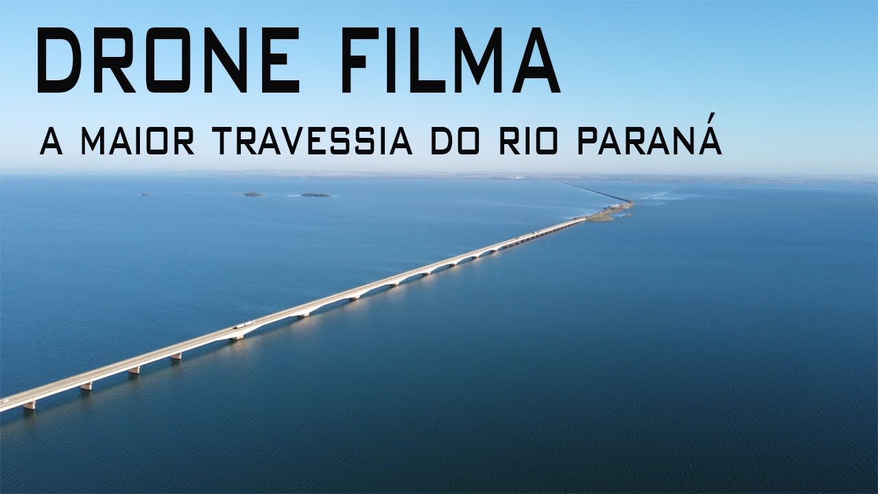 Drone Filma Travessia Incrivel do Rio Paraná!! MATO GROSSO DO SUL!