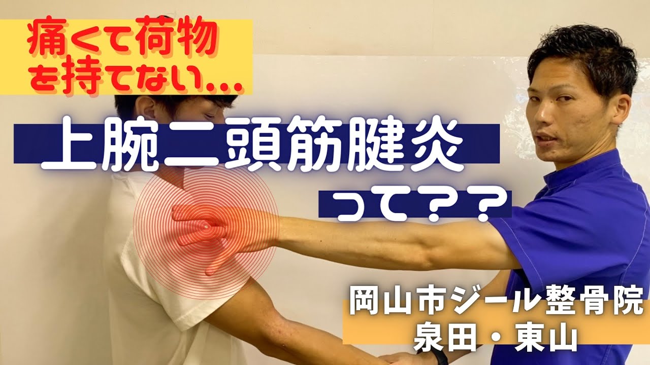 【上腕二頭筋腱炎】肩が痛くて荷物を持てない！上腕二頭筋腱炎って？？【ジール整骨院】【岡山 整骨院】