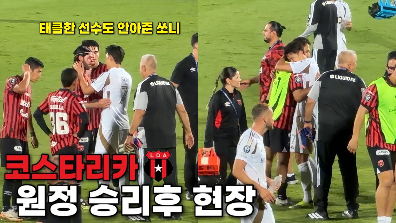 코스타리카 원정에서 기립박수 받은 손흥민, 승리 후 현장
