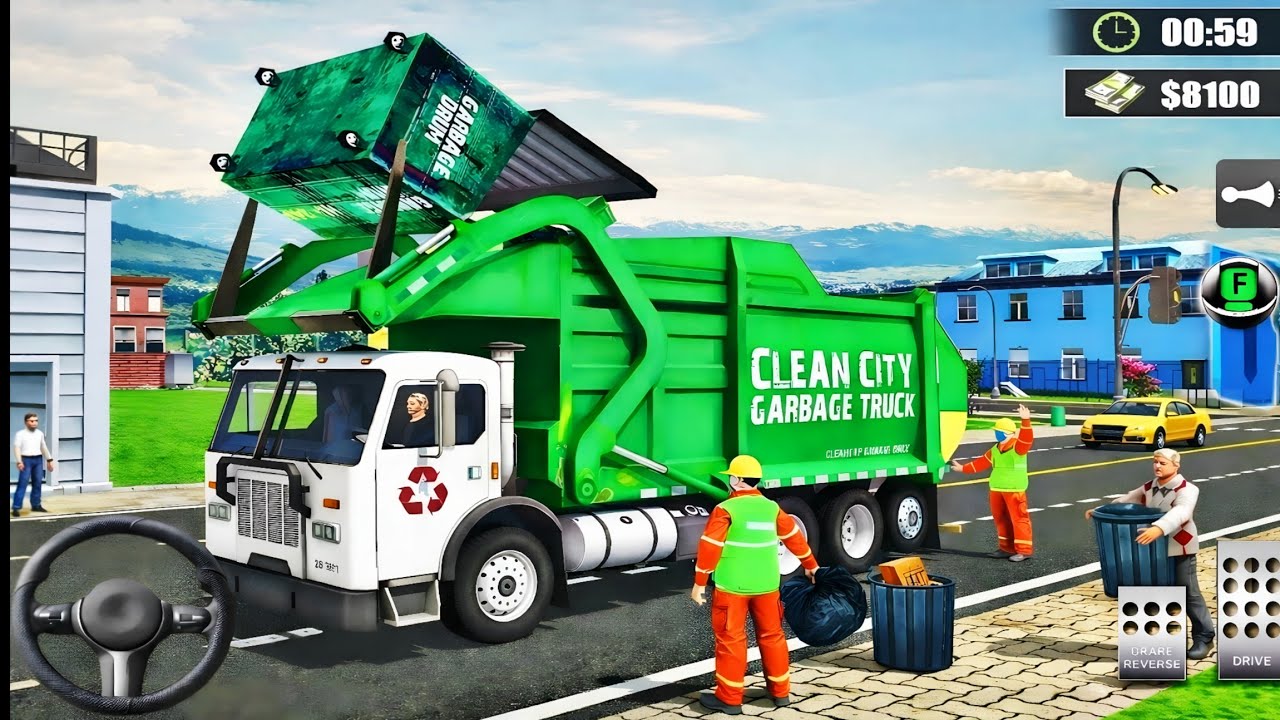 Garbage Trash Truck Simulator 3D Ultimate City Cleanup Challenge 2026 🚛🔥 (Android Gameplay)
