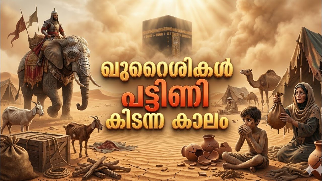 ഖുറൈശികൾ പട്ടിണി കിടന്ന കാലം | A Story Narrator | AI Animated Story |Sinan koottilangadi#aianimated 