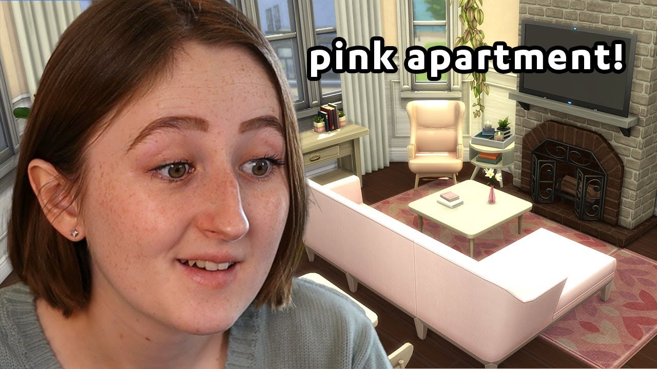 i built an all pink apartment in the sims