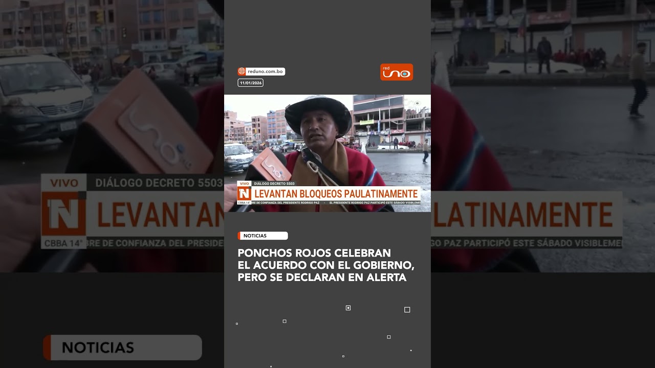 Ponchos Rojos celebran el acuerdo con el Gobierno, pero se declaran en alerta