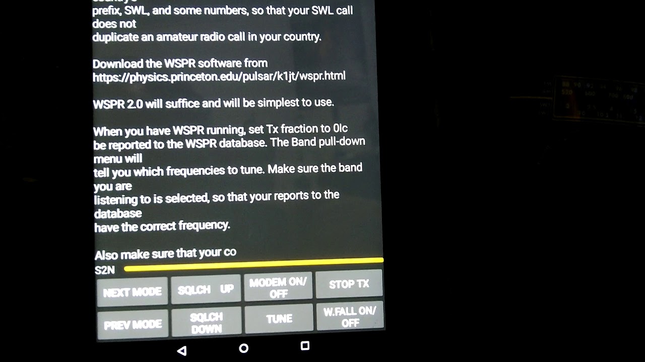 Shortwave radiogram via Freeplay Plus radio and AndFLmsg on Kindle Fire HD 7