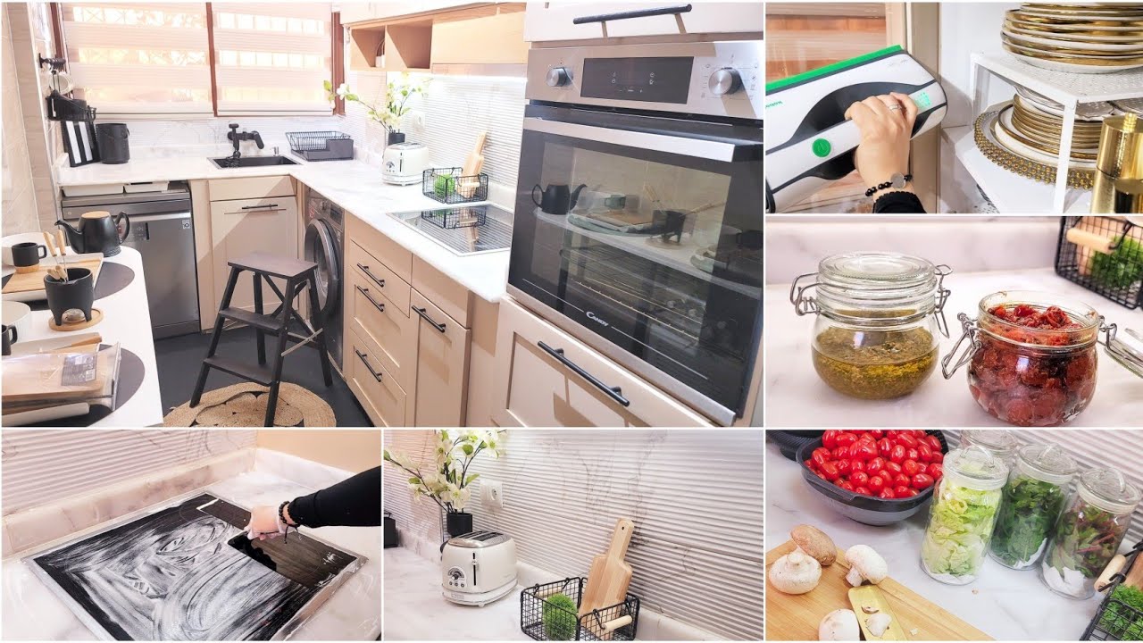 kitchen cleaning routine تفاصيل جعلتني منظمة بشكل لا يصدق❤️اخر روتين شتوي من مطبخي👌حيل يومية لروتينك
