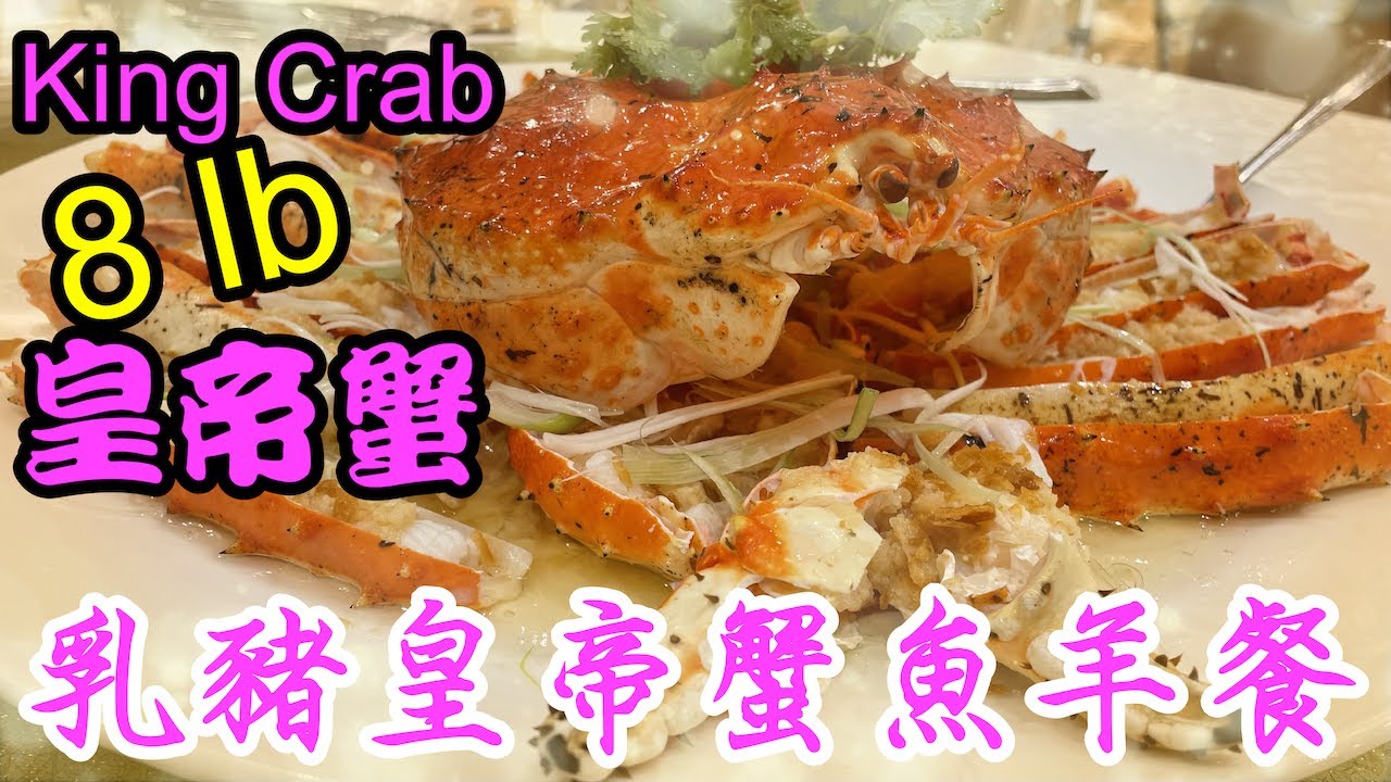 嘩! 8 lb 皇帝蟹乳豬魚羊餐🦀🐷🐟🐐 $638 樽宴大酒樓 ZunYan Fine Dining and Banquet #多倫多