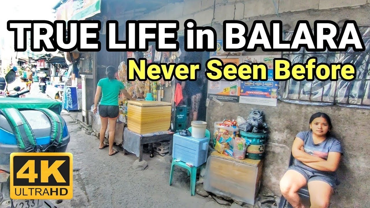FULL of EXCITING | Walking at Narrow Alley Residence in MATANDANG BALARA Philippines [4K] 🇵🇭