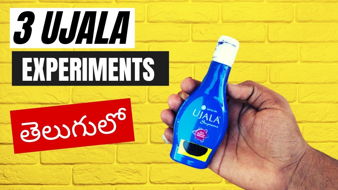 3 Amazing experiments with Ujala Liquid | Shocking reactions in telugu#crazyteluguexperiments