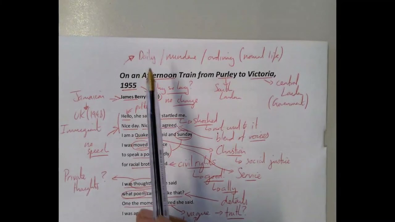 Afternoon Train 1955 Annotations and Analysis