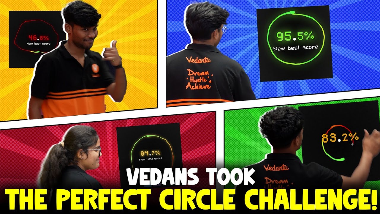 Perfect Circle Challenge at Vedantu Learning Centre! 🎯 #vedantu #vedantutelugu #vlctelugu