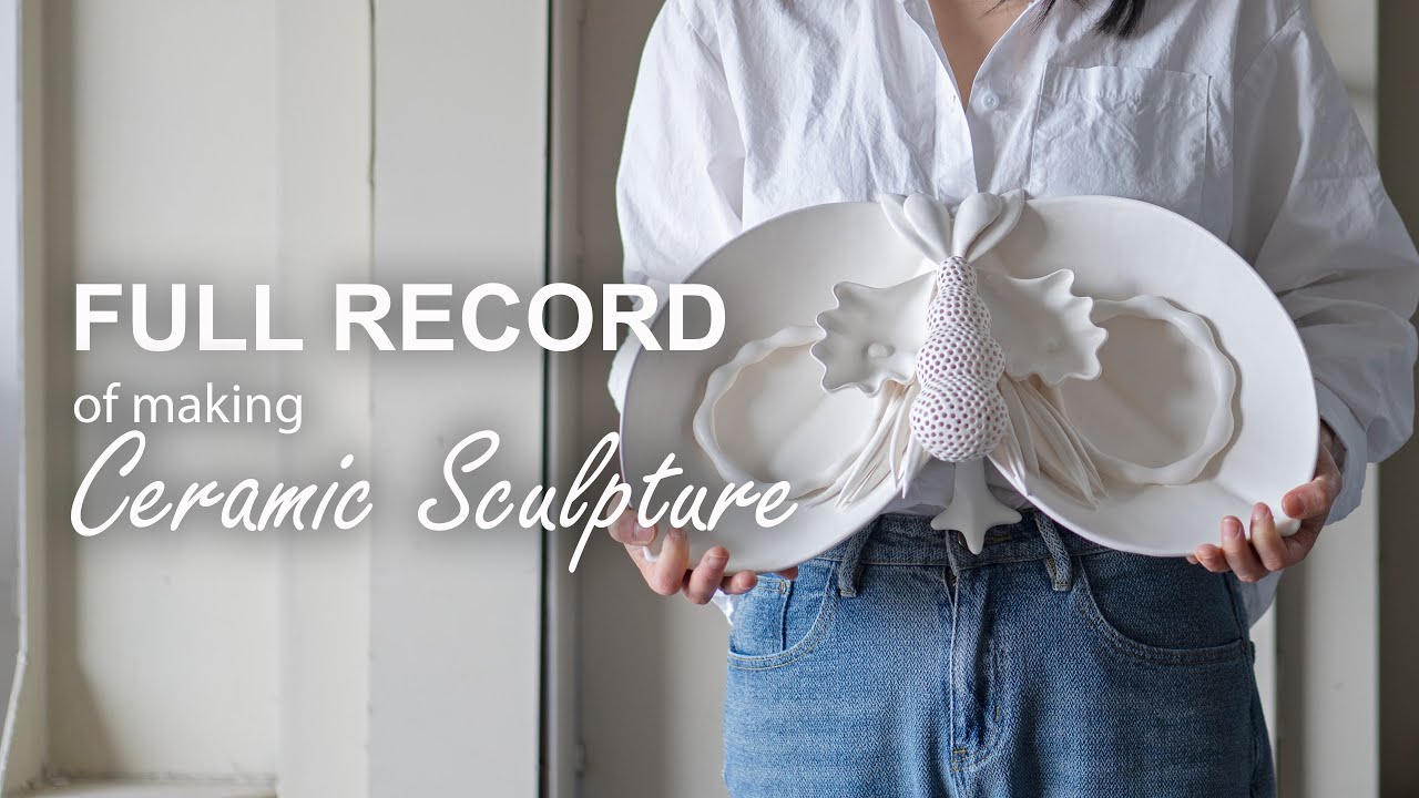 Full Record of making ceramic sculpture - Woman as Vessel series, ASMR,  Art Therapy, Pottery