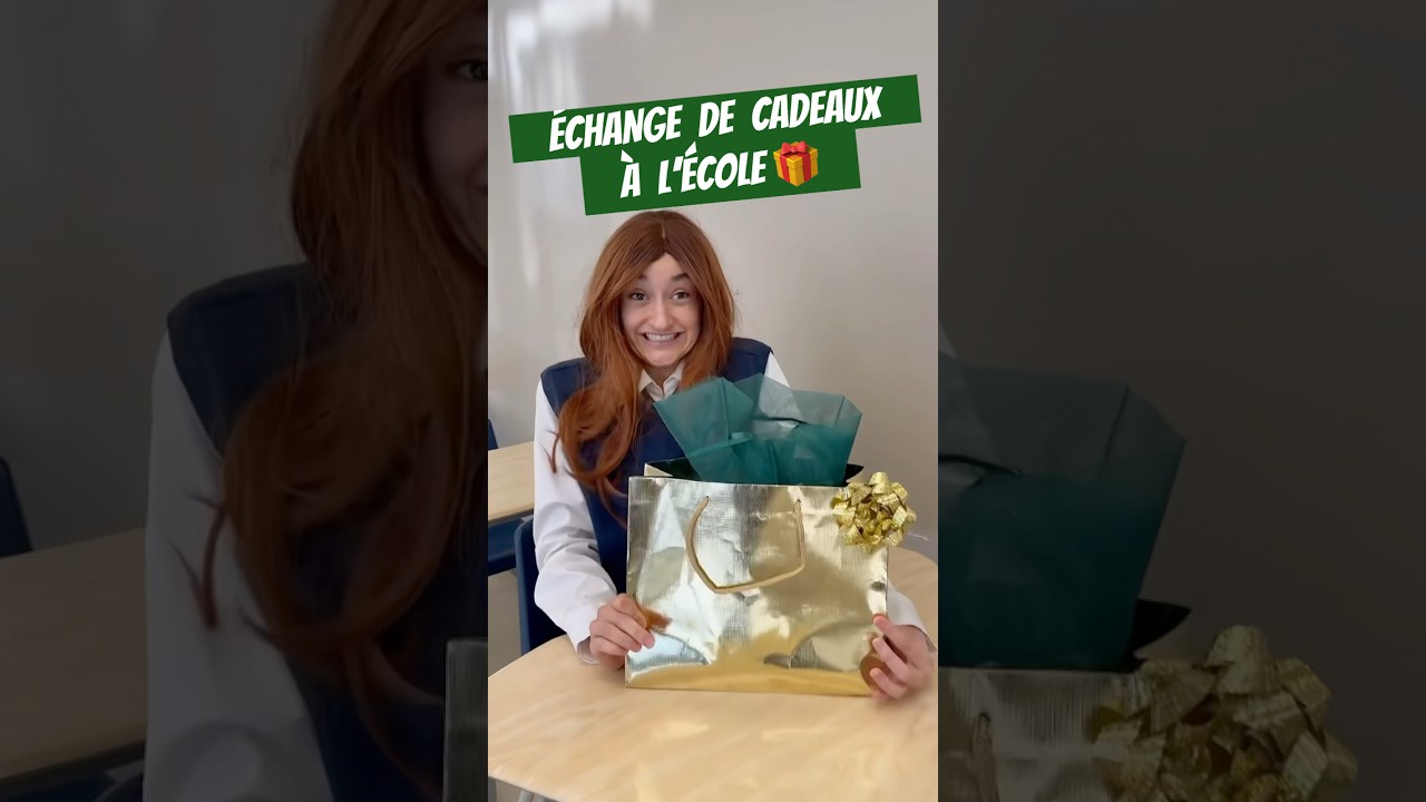 &Eacute;CHANGE de CADEAUX &agrave; l&rsquo;&eacute;cole!!!🎁 #cadeau #faitmaison #ecole
