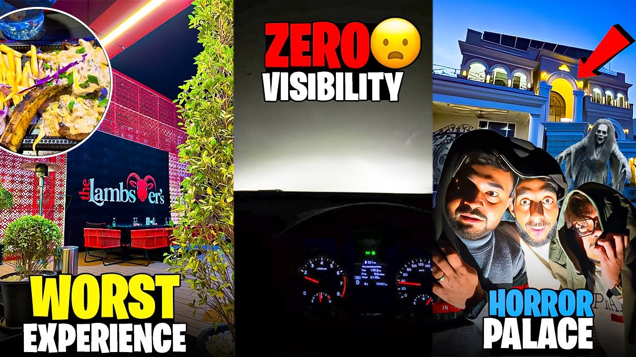 Most horror palace😱 | worst experience lambster’s 🤮 | ISB to FSD zero visibility 🥲👀