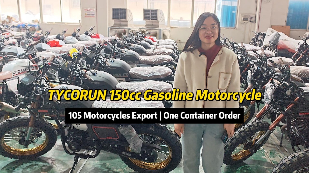 TYCORUN 150cc Gasoline Motorcycle Full Walkthrough | Factory Export