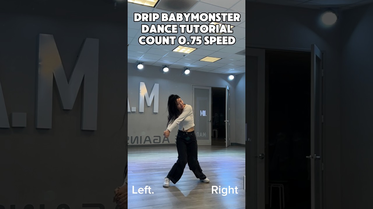 Babymonster drip mirrored tutorial. #dance #kpoptutorial #drip #babymonster