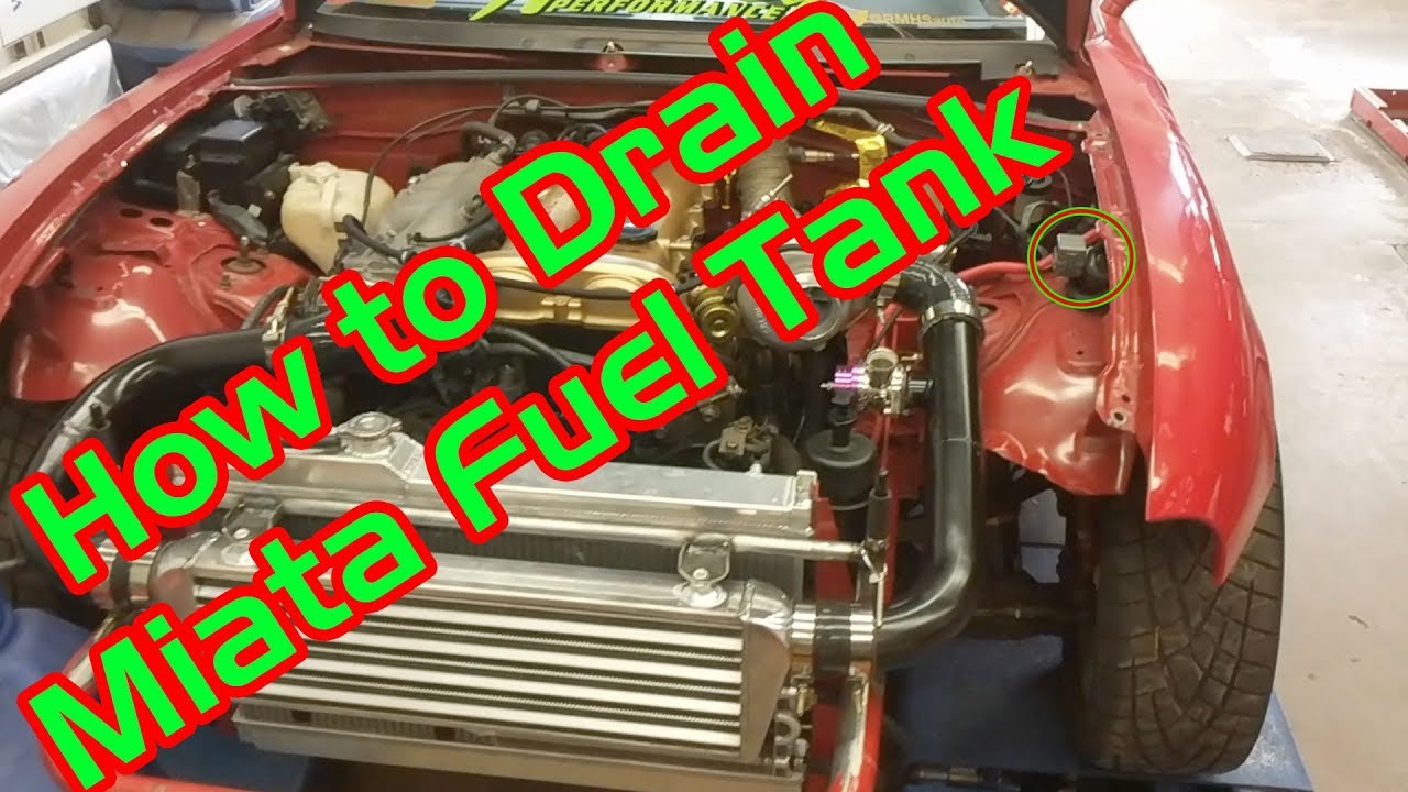 Как слить топливо из топливного бака Miata (NA и NB)