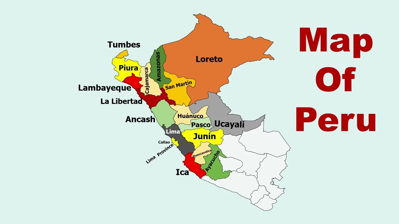 Map of Peru | Peru Map | South American Country Peru Map
