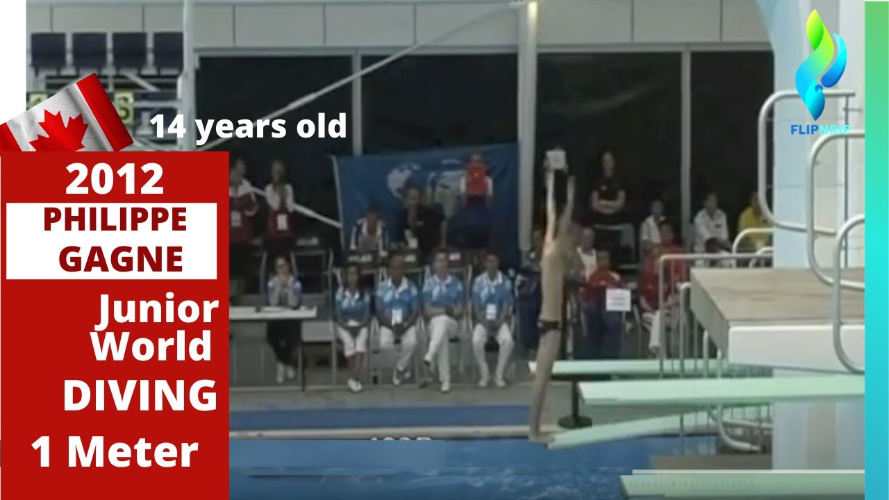 2012 Philippe Gagne - Canada - Boys 1 Meter Diving - Junior World Diving Championships