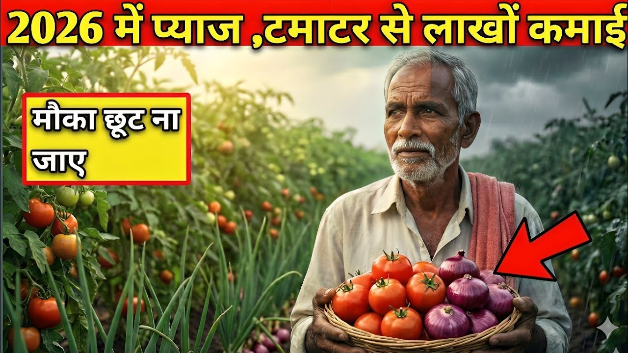 टमाटर–प्याज की खेती से ₹3 लाख का मुनाफा | सही तरीका, सही टाइमिंग