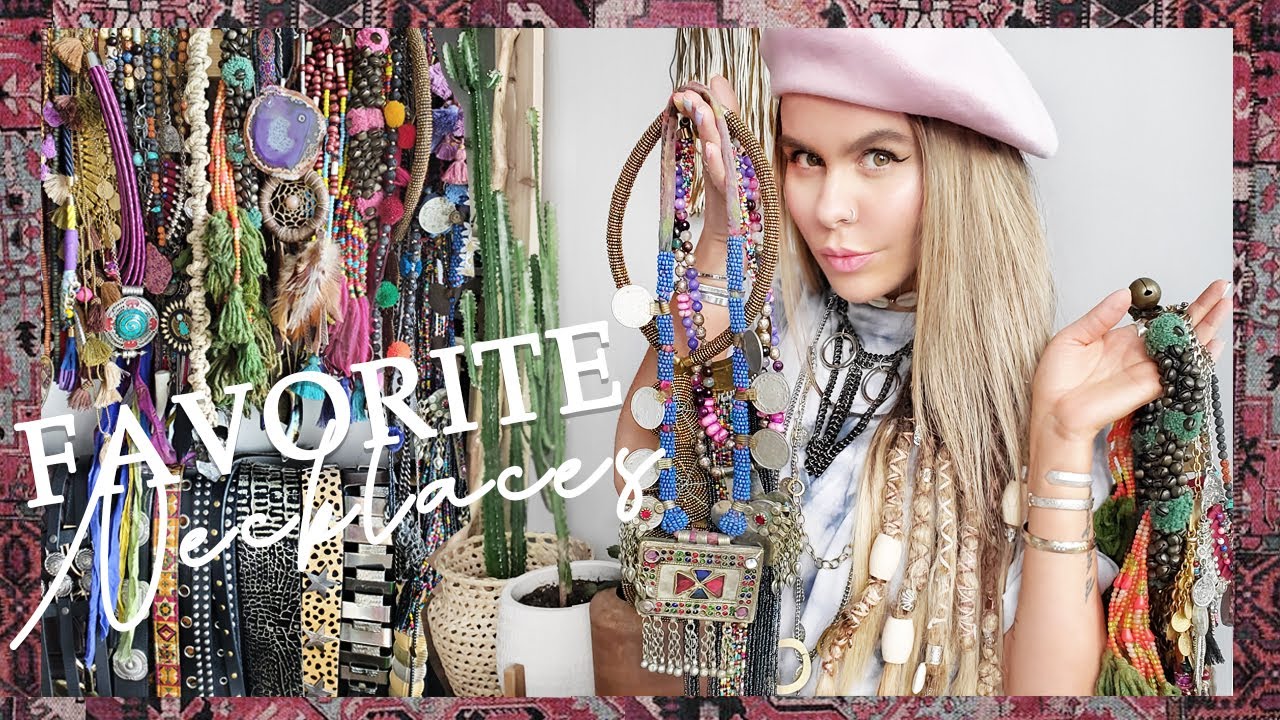 My necklace collection / Haul / Favorite boho necklaces