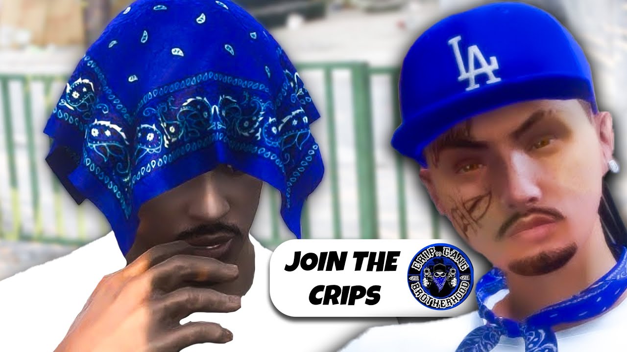 Я присоединился к SCHOOLYARD CRIPS в GTA RP...