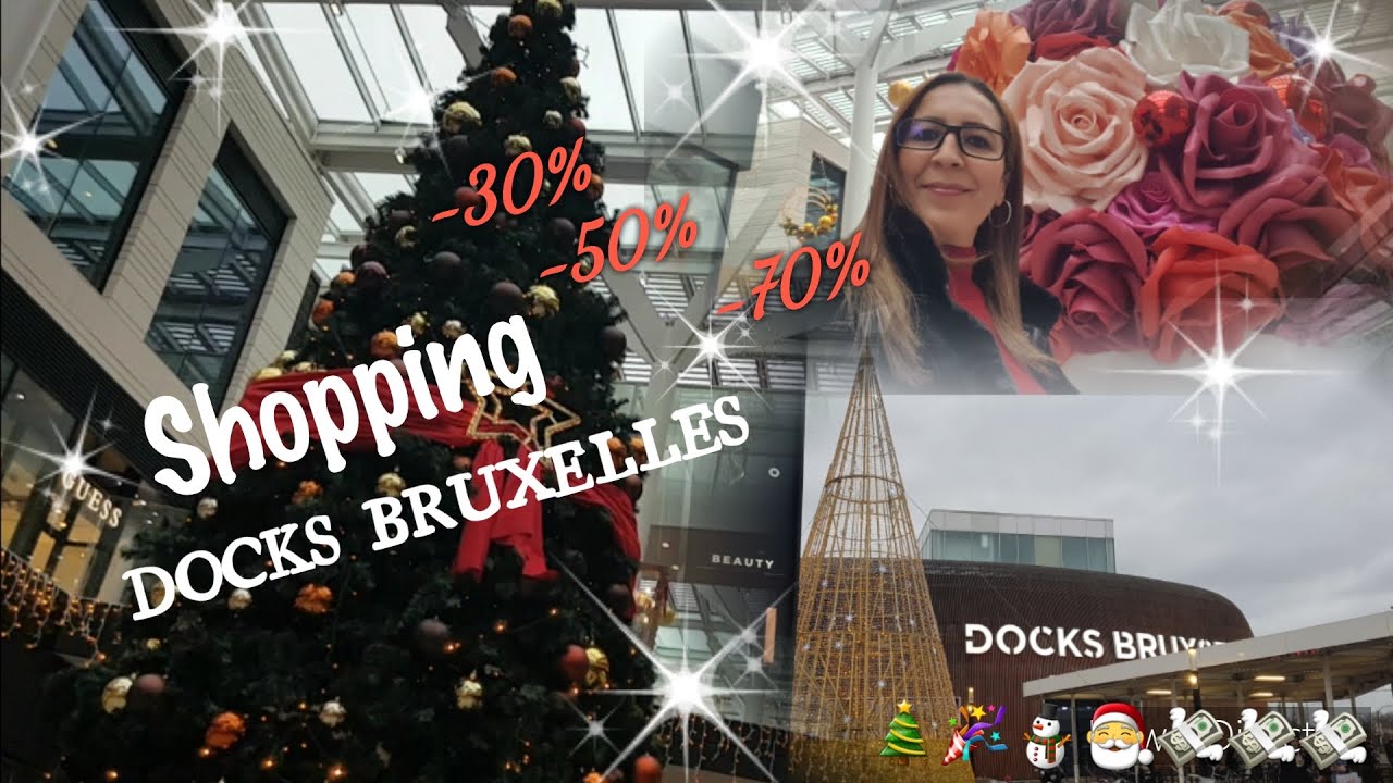 DOCKS BRUXELLES, décoration de noël et tour dans les magasins