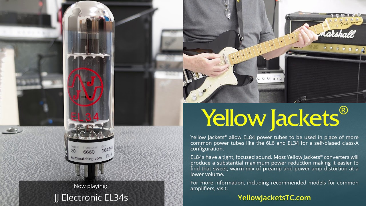 EL84 Vacuum Tube Comparison Using Yellow Jackets® Tube Converters