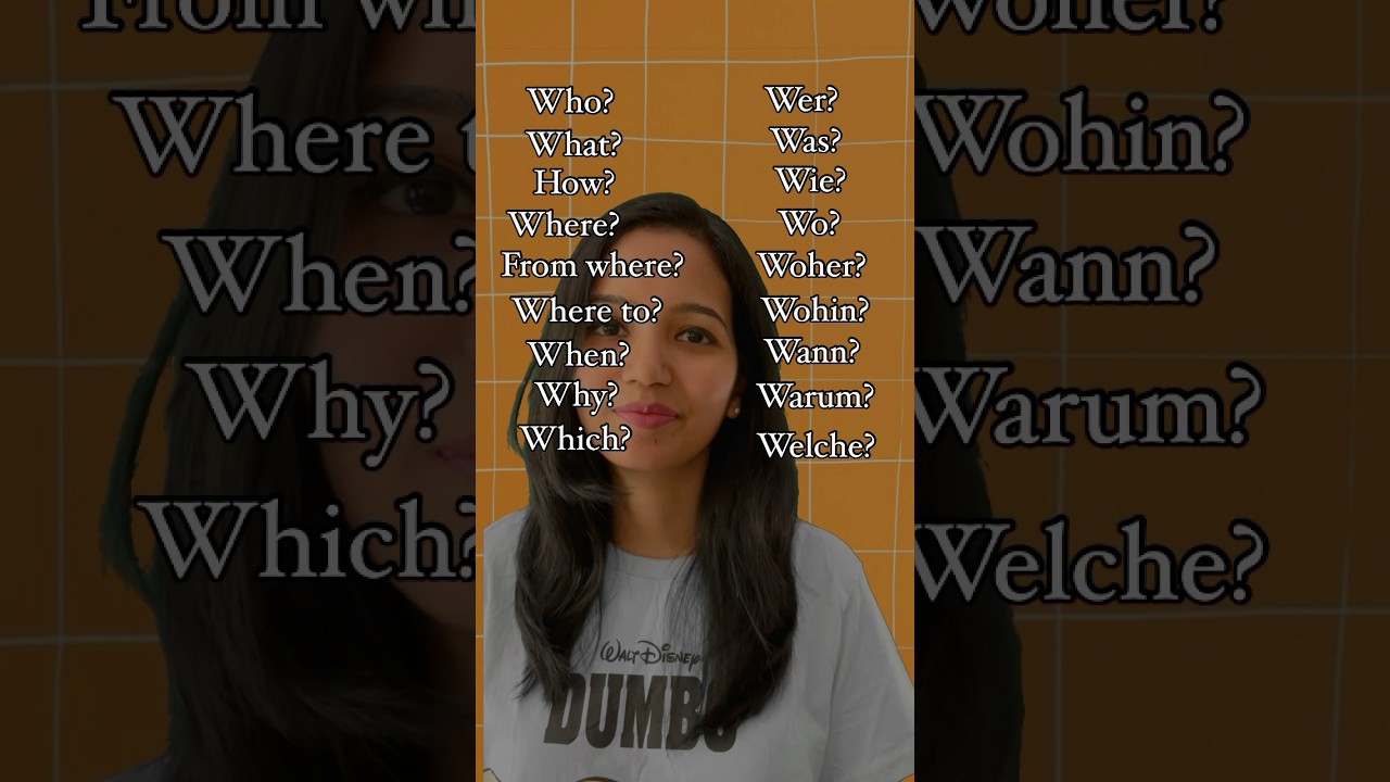 🇩🇪Wh questions in German. #learngermanathome #deutschlernen #indianingermany #easygerman #german