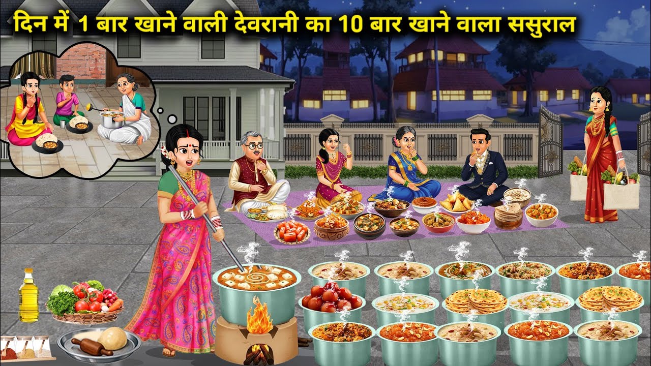 दिन में 1 बार खाने वाली देवरानी का 10 बार खाने वाले ससुराल|The sister-in-law who eats once a day has