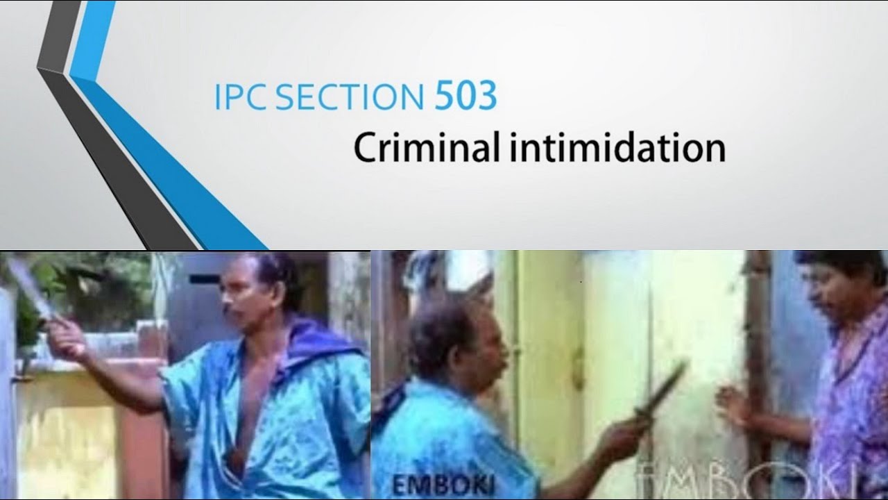 Criminal Intimidation IPC section 503