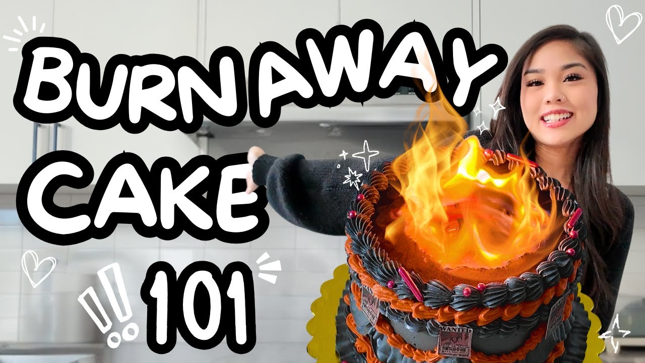 How To Make a Burnaway Cake 🔥 Fire Fist Ace from One Piece #Tutorial