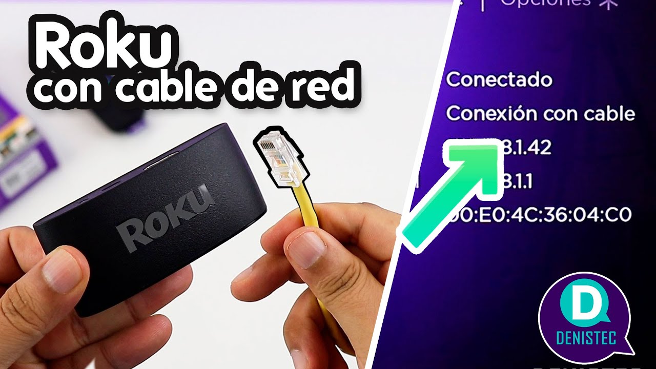 Conectar un cable de red a cualquier ROKU | Mas Accesorios