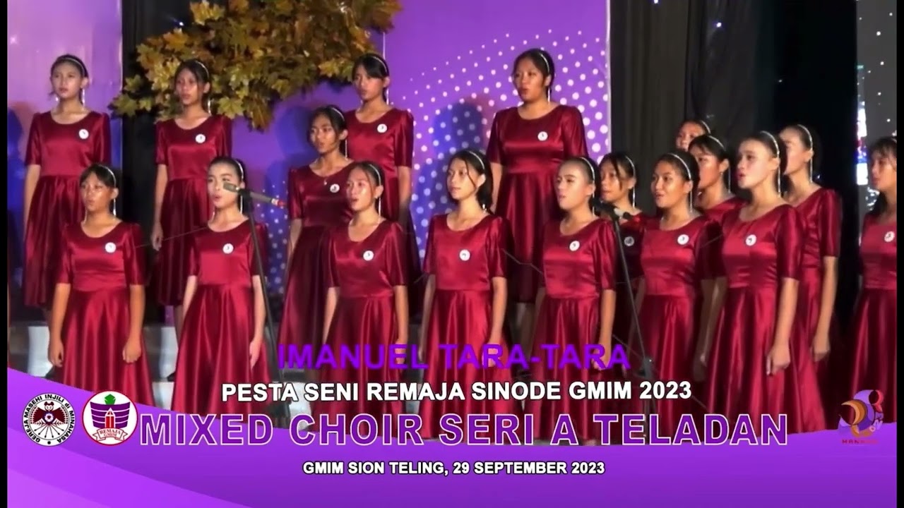87,08 (Juara 1) Remaja GMIM IMANUEL TARATARA Mixed Choir Seri A Teladan PSR 2023