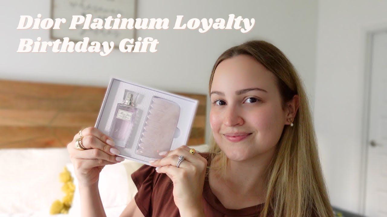 Dior Beauty Platinum Birthday Gift Unboxing: Miss Dior hair perfume and rose quartz hair comb!