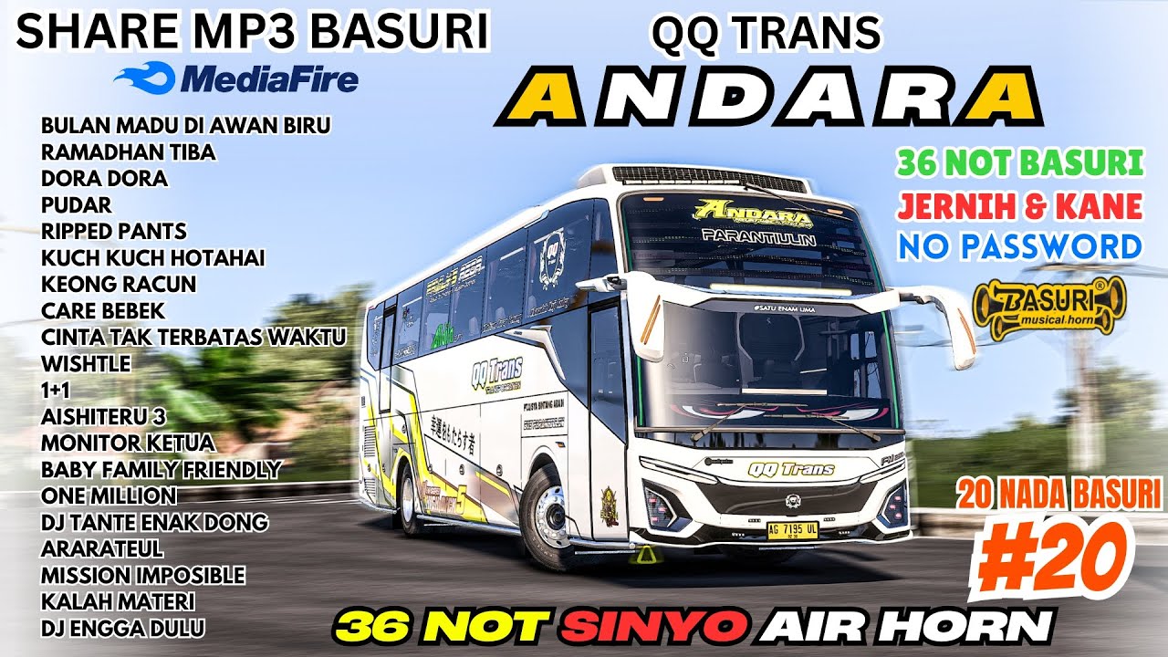 KANE 🥳 SHARE 20 NADA BASURI ANDARA QQ TRANS 36 NOT ! Link Mp3 Basuri Mediafire No Password