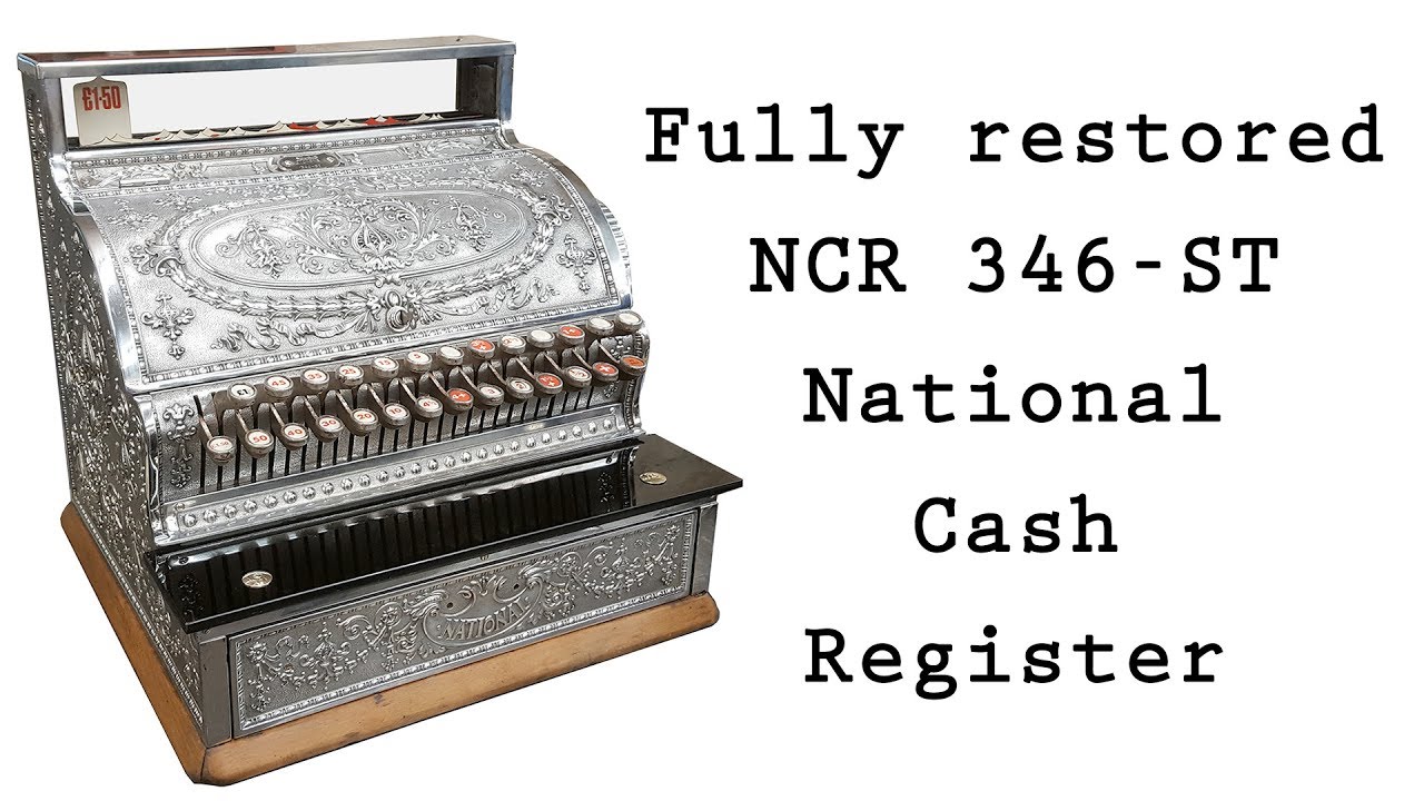 National NCR Cash Register - Fully Restored