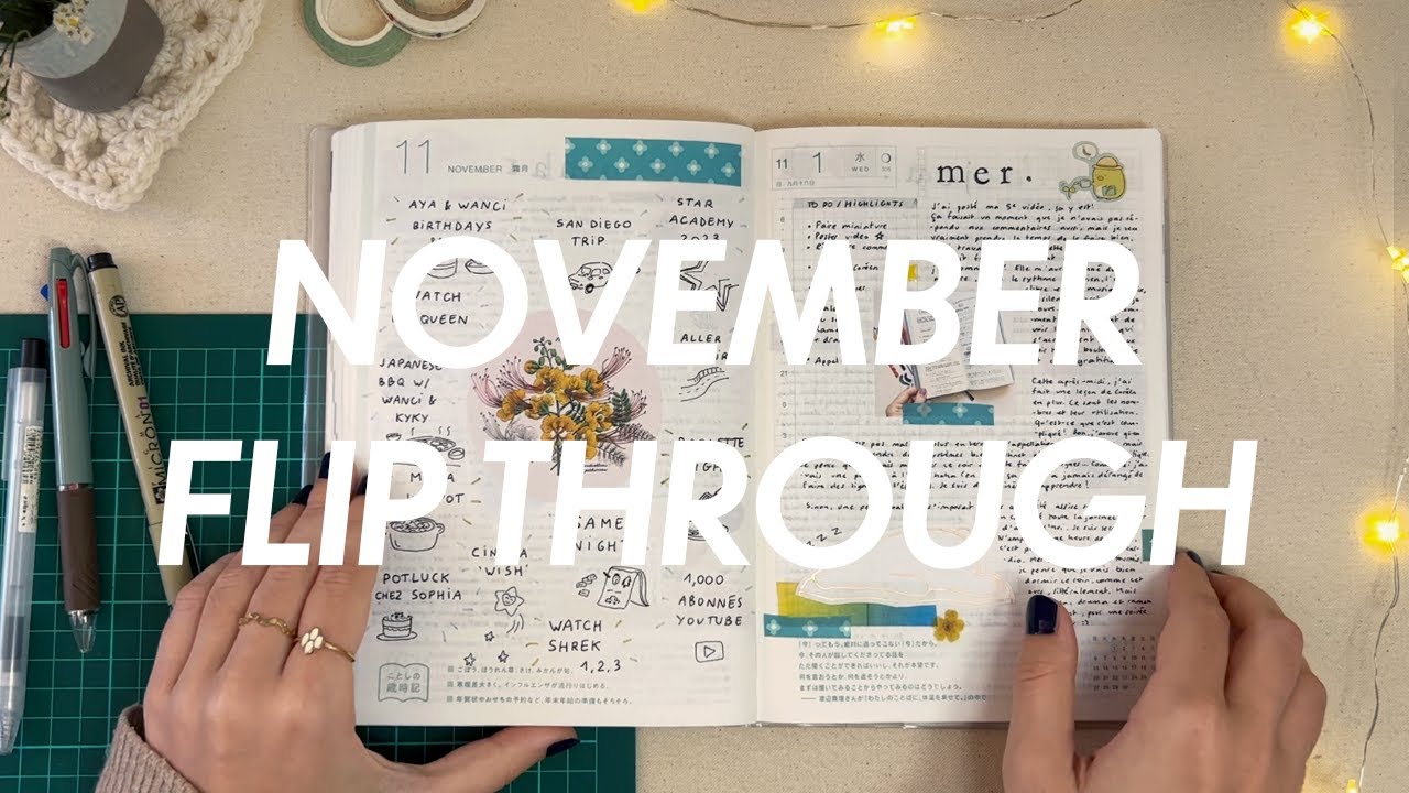 november flip through ✧ Hobonichi cousin